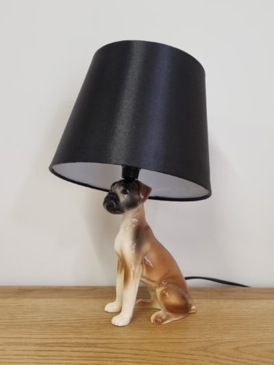 boxer dog lamp